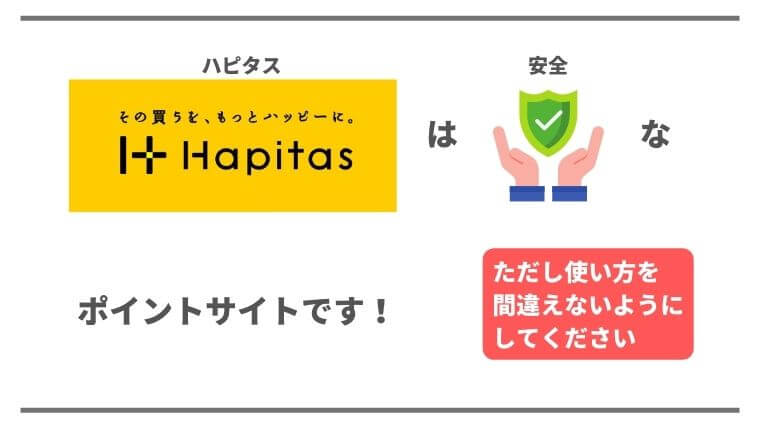 ハピタスは安全性の高いポイントサイト